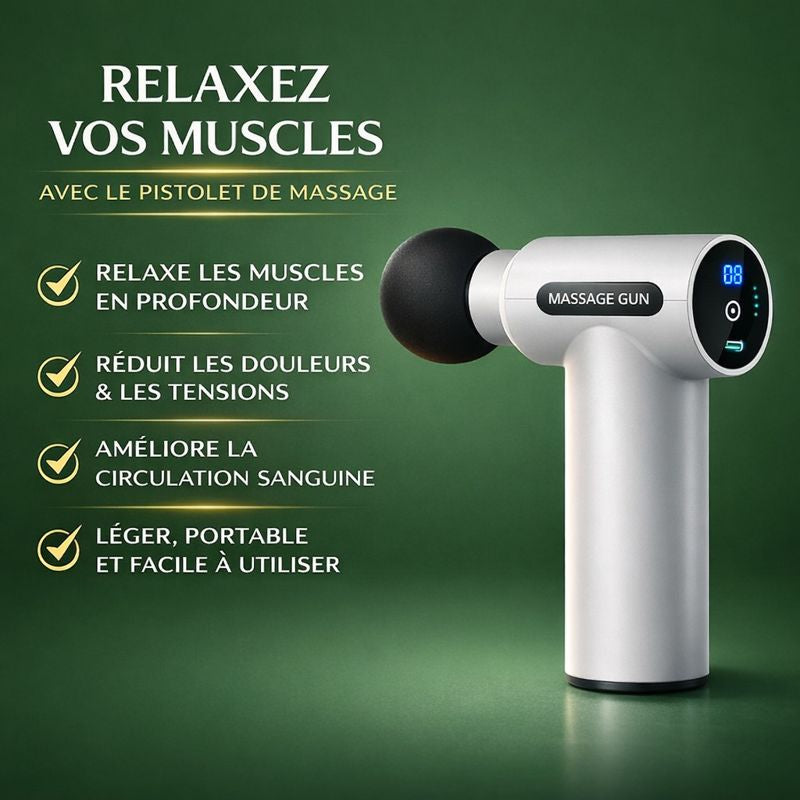 Pistolet de Massage AureaZen – Essentiel