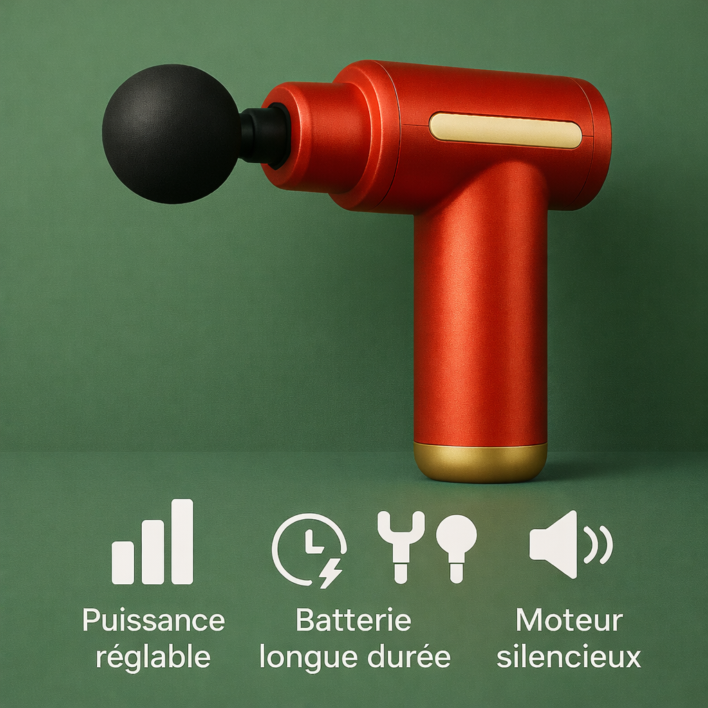 🔥 Pistolet de Massage AureaZen – Pro