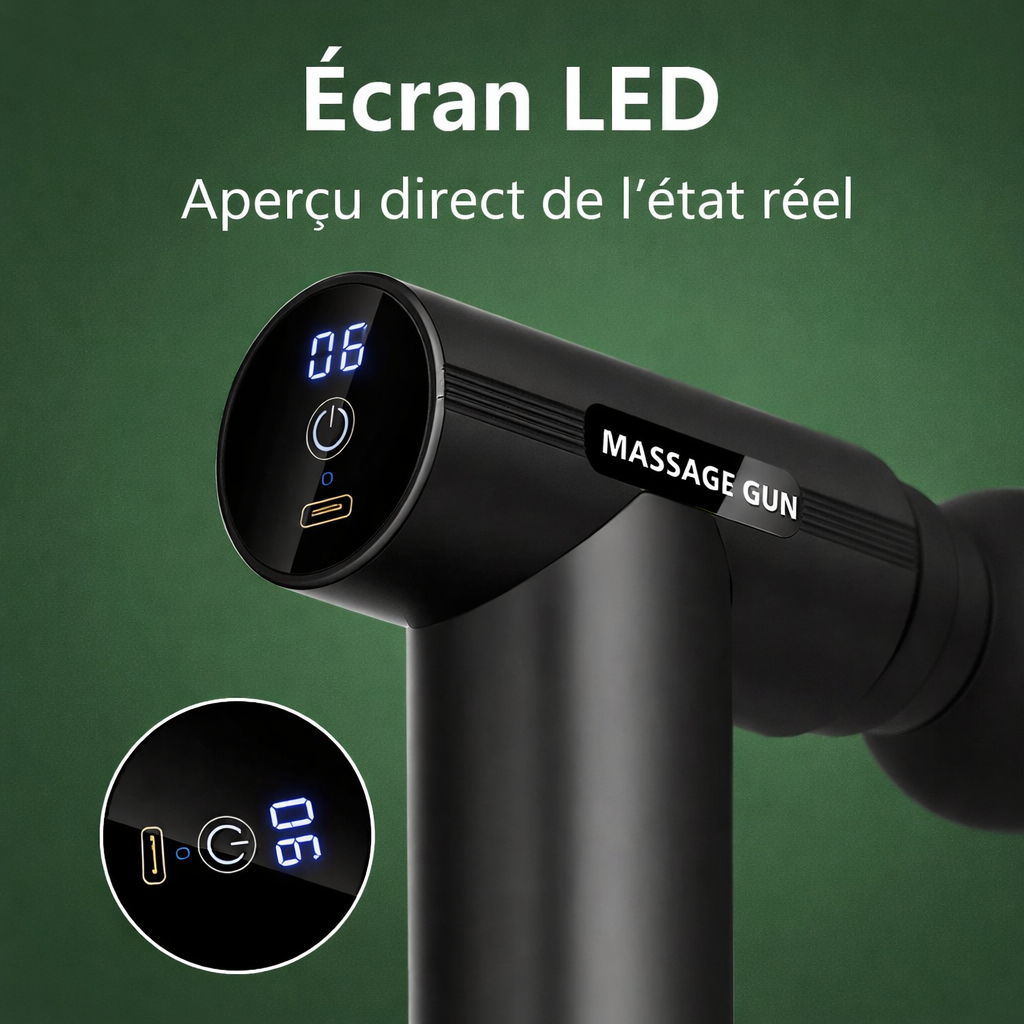 Pistolet de Massage AureaZen – Essentiel