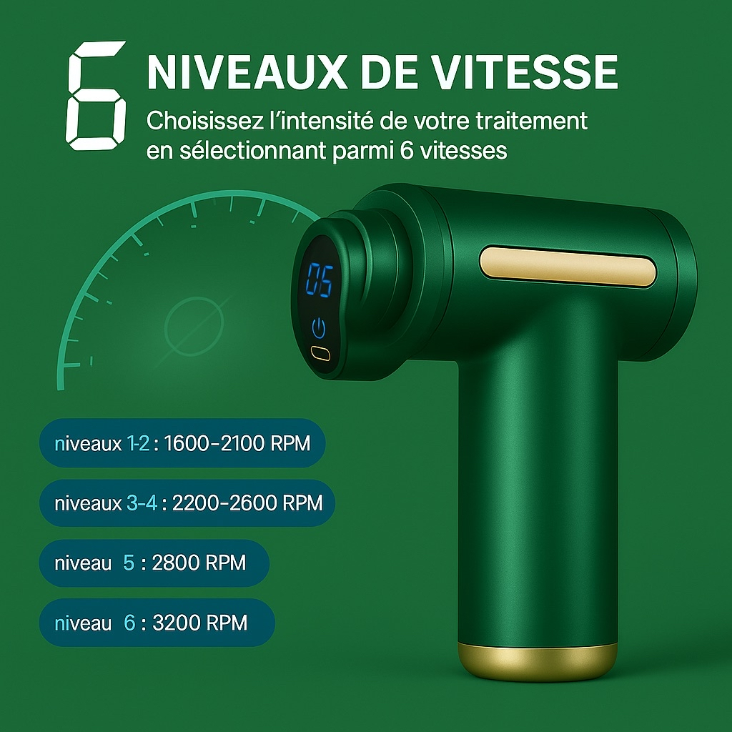 🔥 Pistolet de Massage AureaZen – Pro